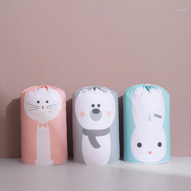 

Storage Bags Cute Cartoon Clothing Quilt BagCollapsible Bag Water Washing Container Travel