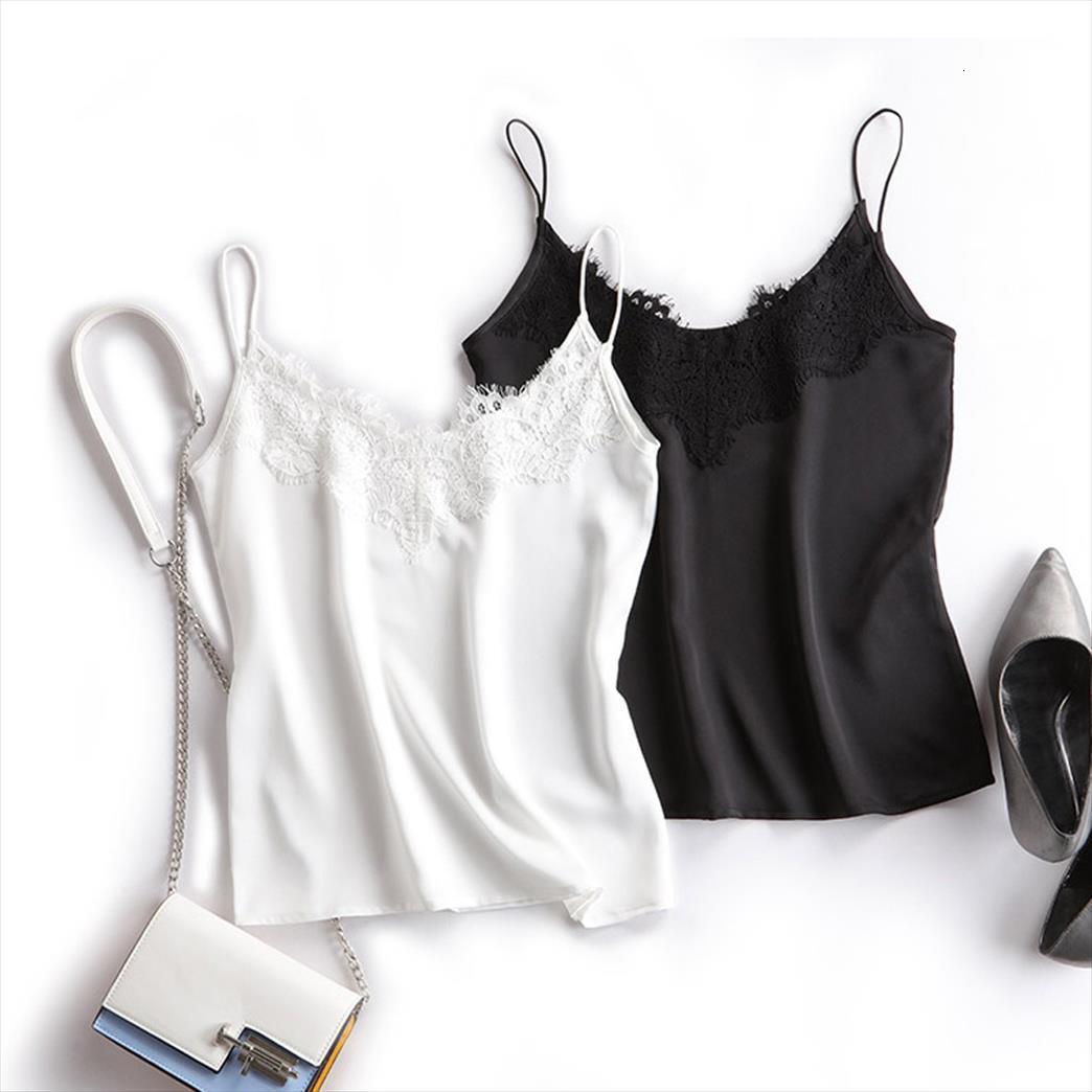 

crop satin vest womens tanks silk sling sleeveless casual camisole solid color cami cropped feminino t1p, White