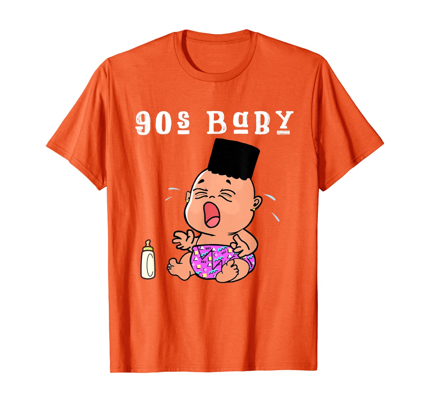 

90s baby tee shirt T-shirt born in the 90s nineties tee, White;black