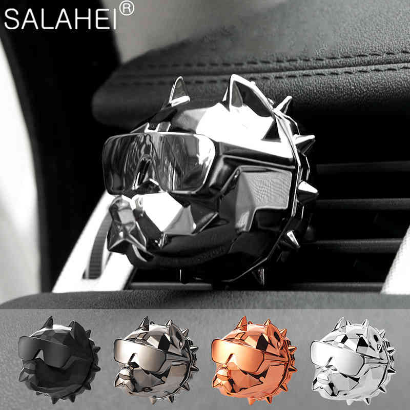 

Diffuser Bulldog Perfume Fragrance Smell Clip Auto Vent Air Freshener Scent Parfum Car Decoration Accessories