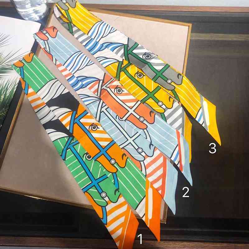 

Scarves color narrow long women Multi-purpose street fashion accessories A variety of colors available with gift box