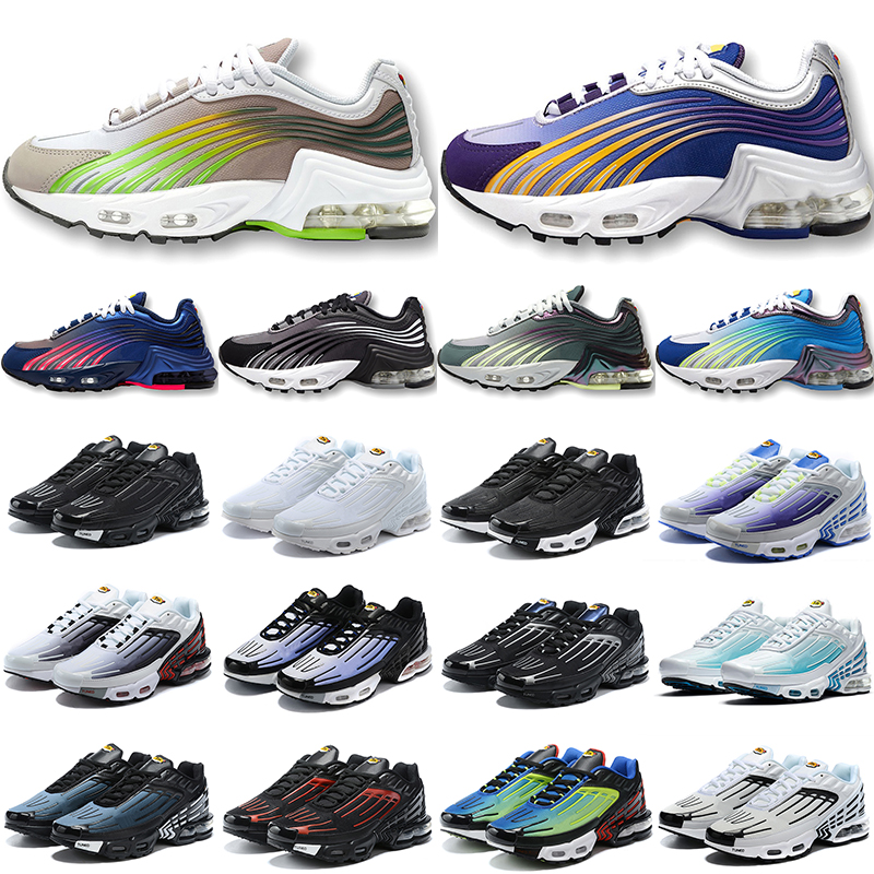

2021 Tn Plus 2 men women Running Shoes Deep Royal Blue Black Reflect Silver 3s Triple White Purple Nebula mens Sneakers Size 36-45, White;red