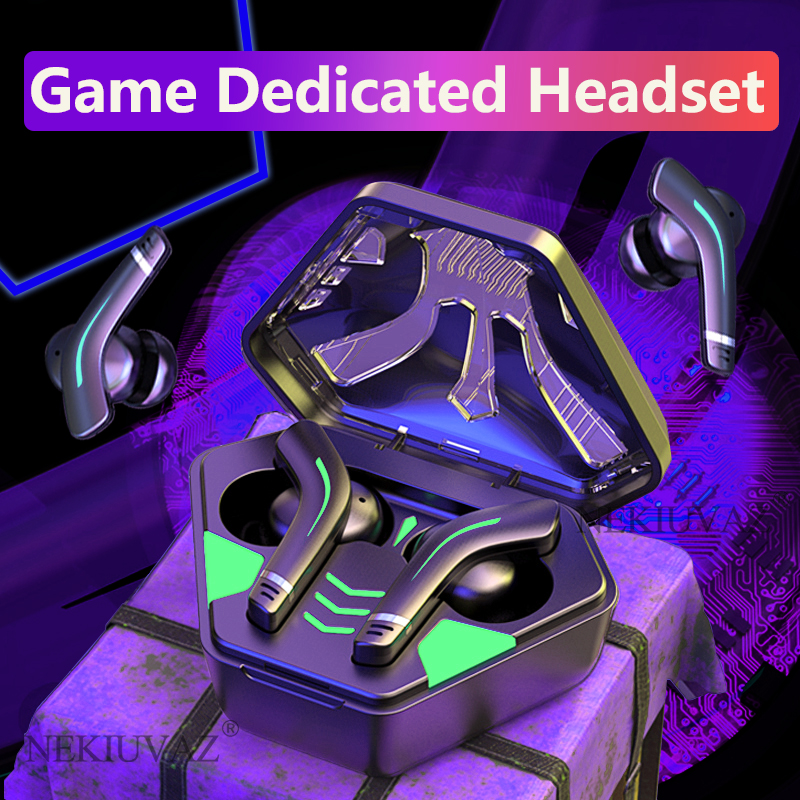 

Bluetooth Headphones Bluetooth 5.1 TWS Earphones Game Dedicated 9D Stereo Touch Control Wireless Headsets Earbuds Earphone lotus