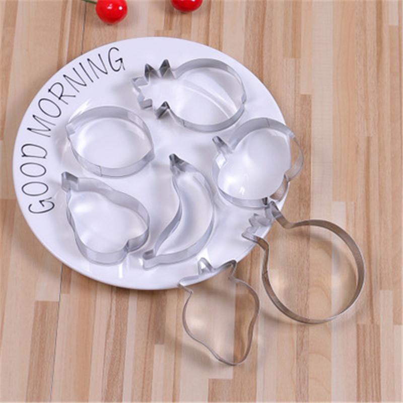 

Baking Moulds 7 Pcs Pineapple Apple Fruit Shape Cookies Cutter Set Christmas Wedding Biscuit Mould Sugarcraft Pastry