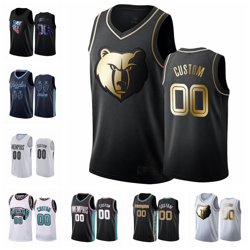 

Memphis Grizzlies MEN Custom 2020-21 Black Basketball Jersey
