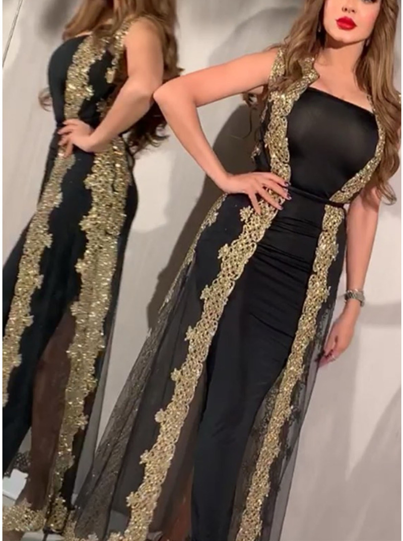 

2021two piece set night club strapless dress women slim fit sheath perspective mesh split shawl bodycon party prom vestidos, Black;gray