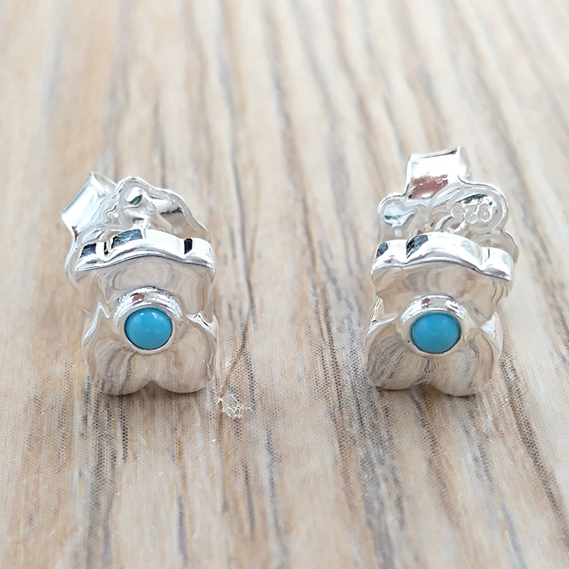 

Bear Jewelry 925 Sterling Silver earrings Silver Super Power Earrings With Ceramic Jewelry Style Gift 812403810
