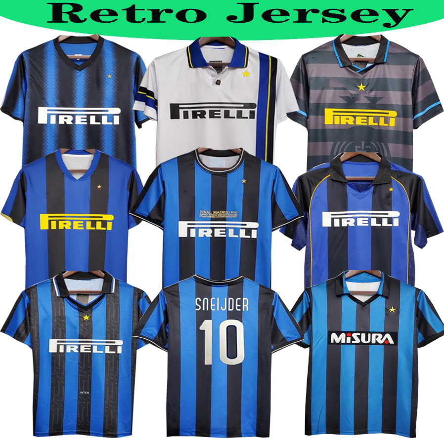 

2009 2010 Inter finals MILITO SNEIJDER ZANETTI 10 11 02 03 08 09 MILAN Retro Soccer jersey Pizarro Football 1997 1998 97 98 99 Djorkaeff Bag, Black;yellow