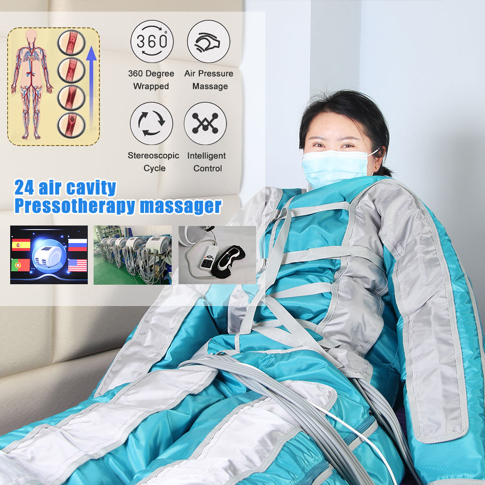Pneumatic Wrap Relax Pain Infrared Pressotherapy Air Compression full body shape Massager Air wave pressure lymphatic drainage detox slimming mac-image-747366007