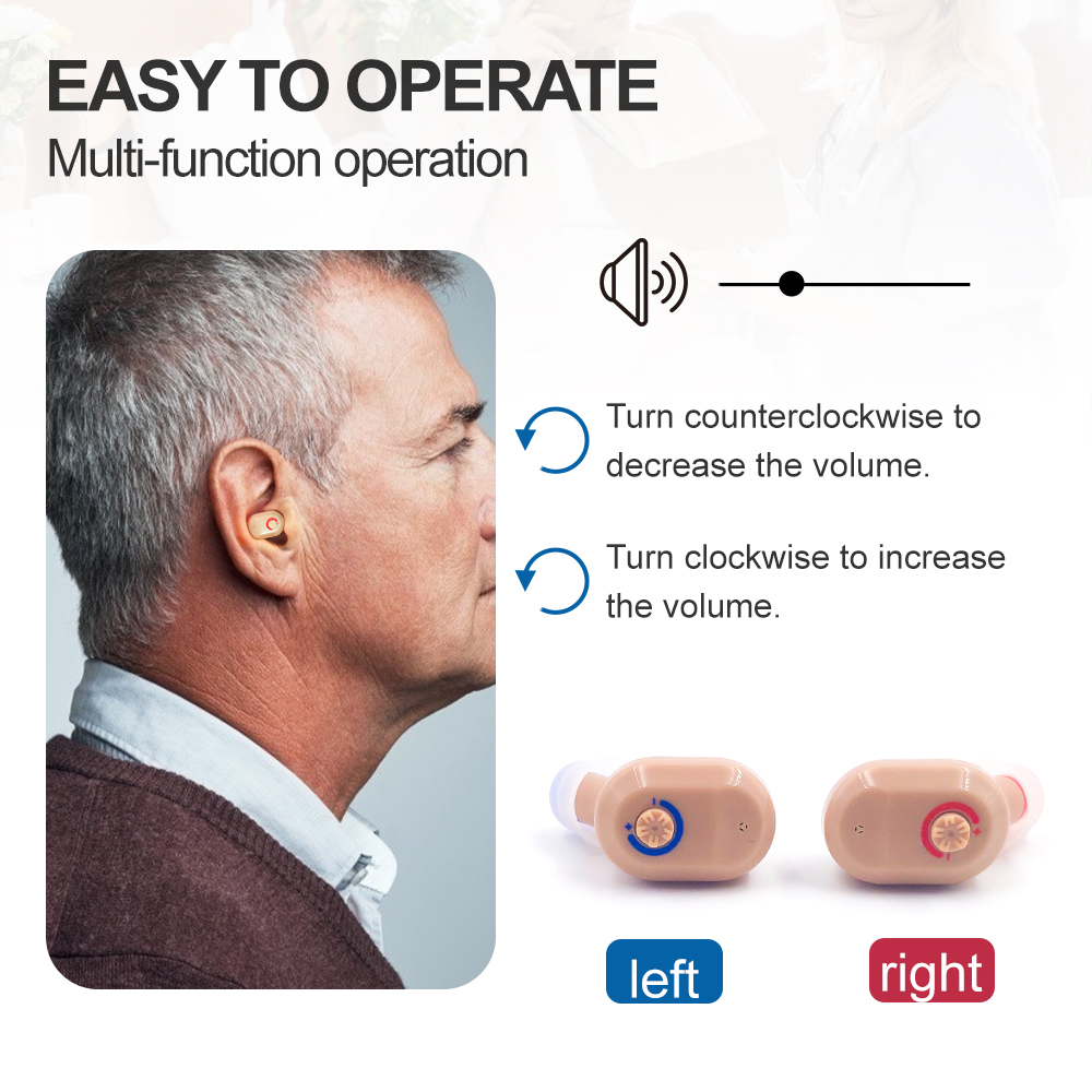 

Mini Rechargeable Digital Hearing Aid ITC Ear Aids Severe Loss audifonos Hearing Assistant Sound Amplifier For The Elderly DeafScouts