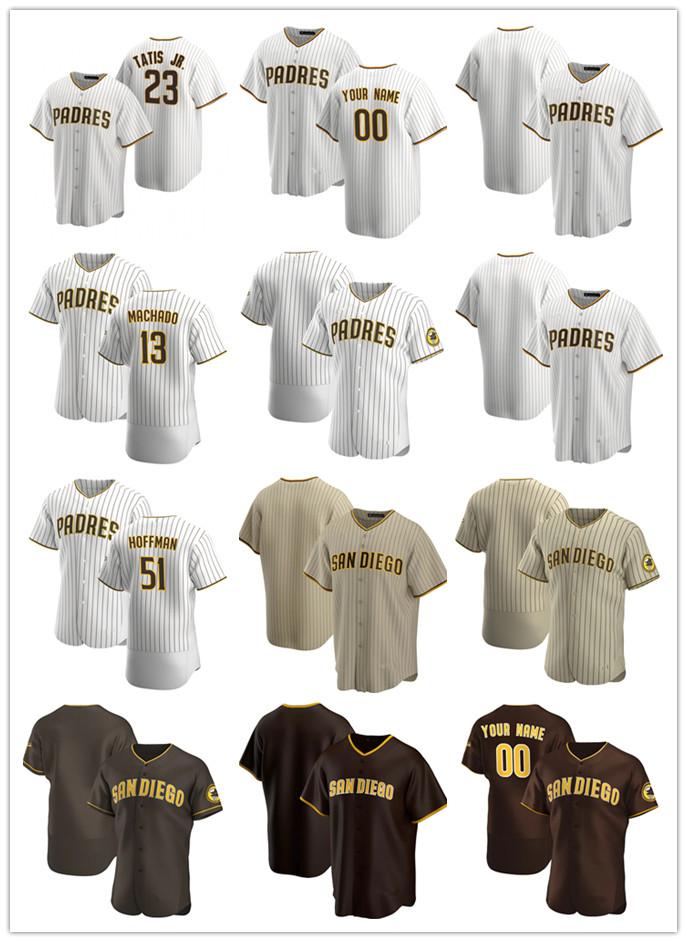 

Custom Jersey Mens Youth San Diego Padres 19 Tony Gwynn 23 Fernando Tatis Jr. 51 Trevor Hoffman 13 Manny Machado Baseball Jersey, Blue;black