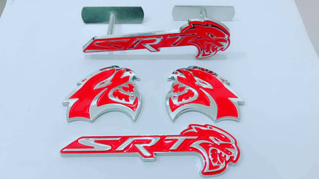 4PCS Red HELLCAT-Emblem-Badge-Sticker-Decal-Metal-Fits-for-Challenger-image-738688288