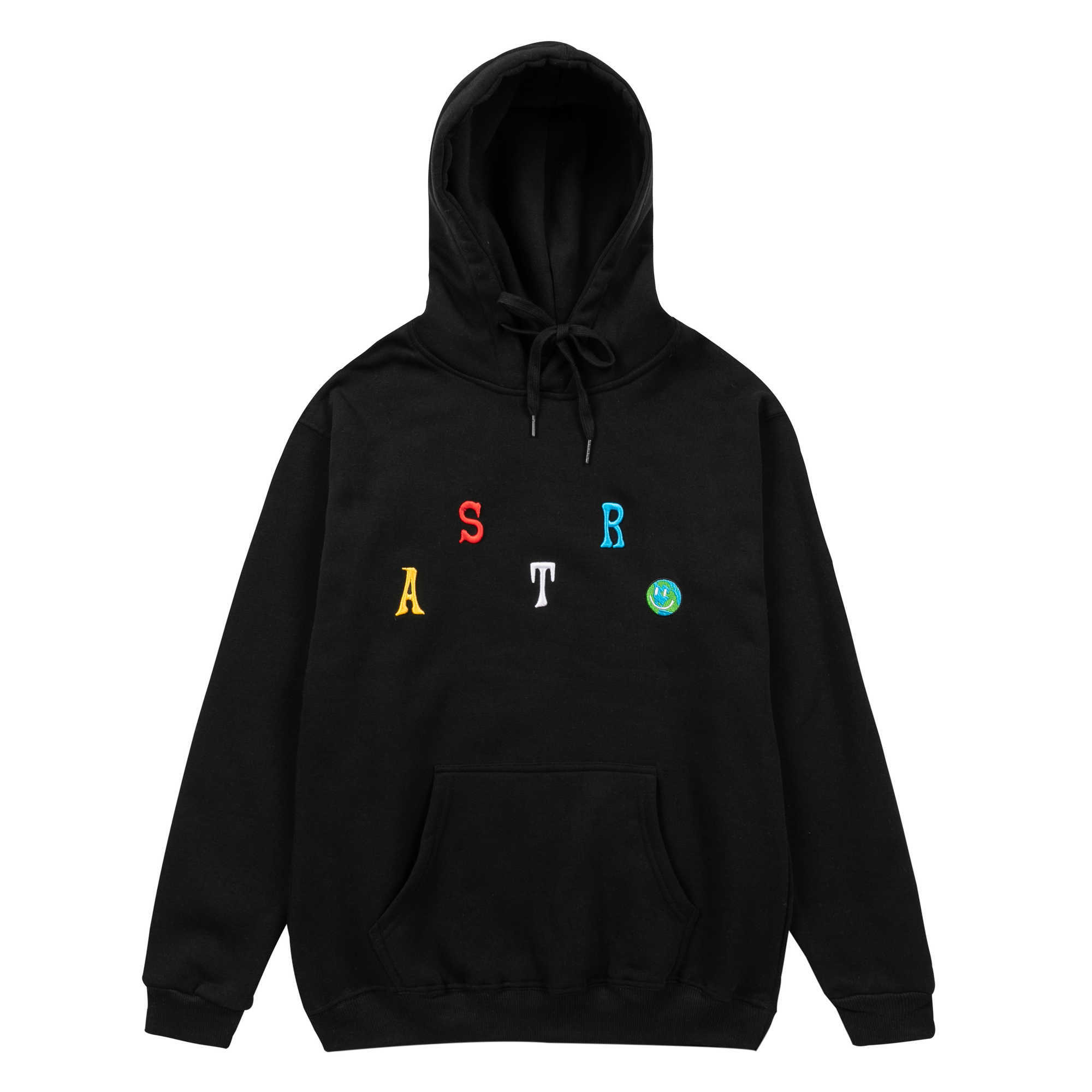

New Arrival The Embroidery Hoodies Man Letter Embroidery Hoodie Sweatshirts Travis Scotts Hip Hop Swag Hooded Hoody X0610, Black