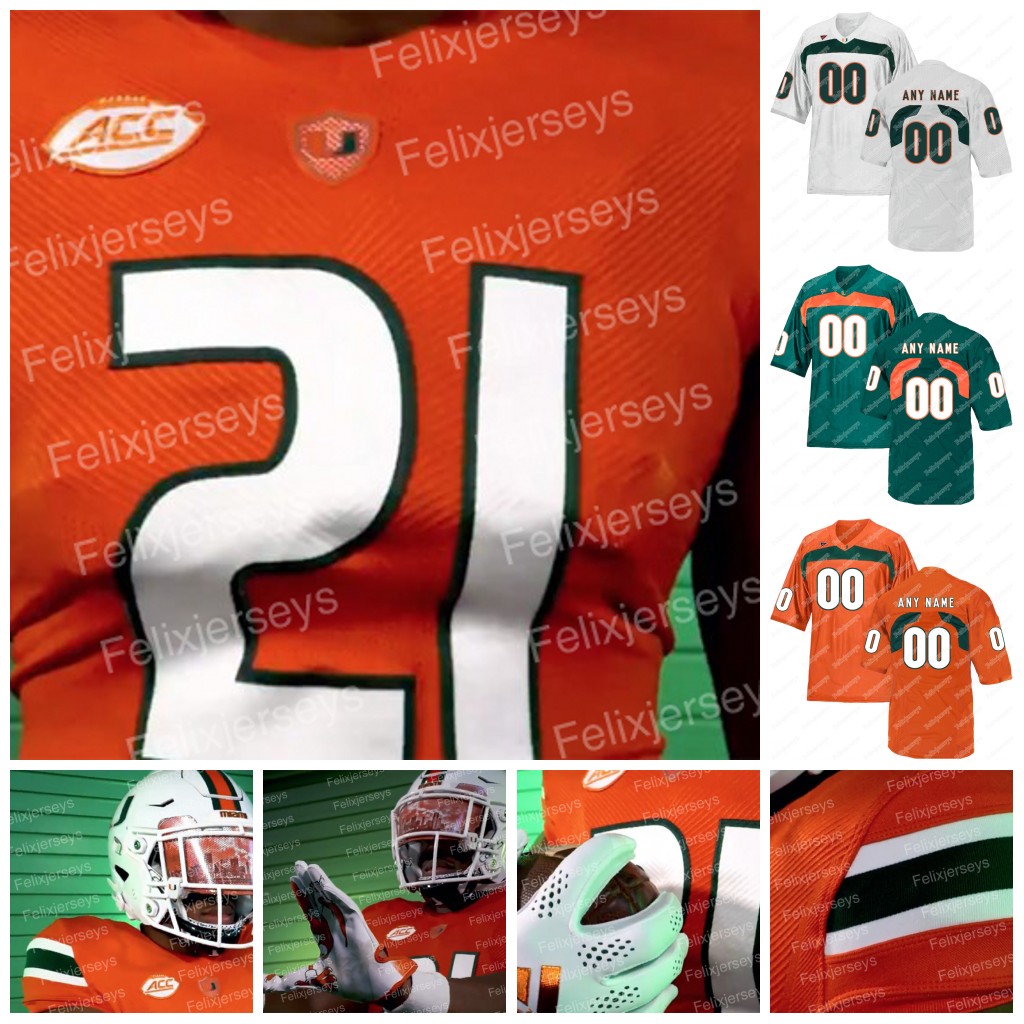 

2020 Miami Hurricanes Jersey D'Eriq King Tyler Van Dyke Ryan Rizk N'Kosi Perry Peyton Matocha Jarrid Williams NCAA College Football Jersey, Green mens s-xxxl