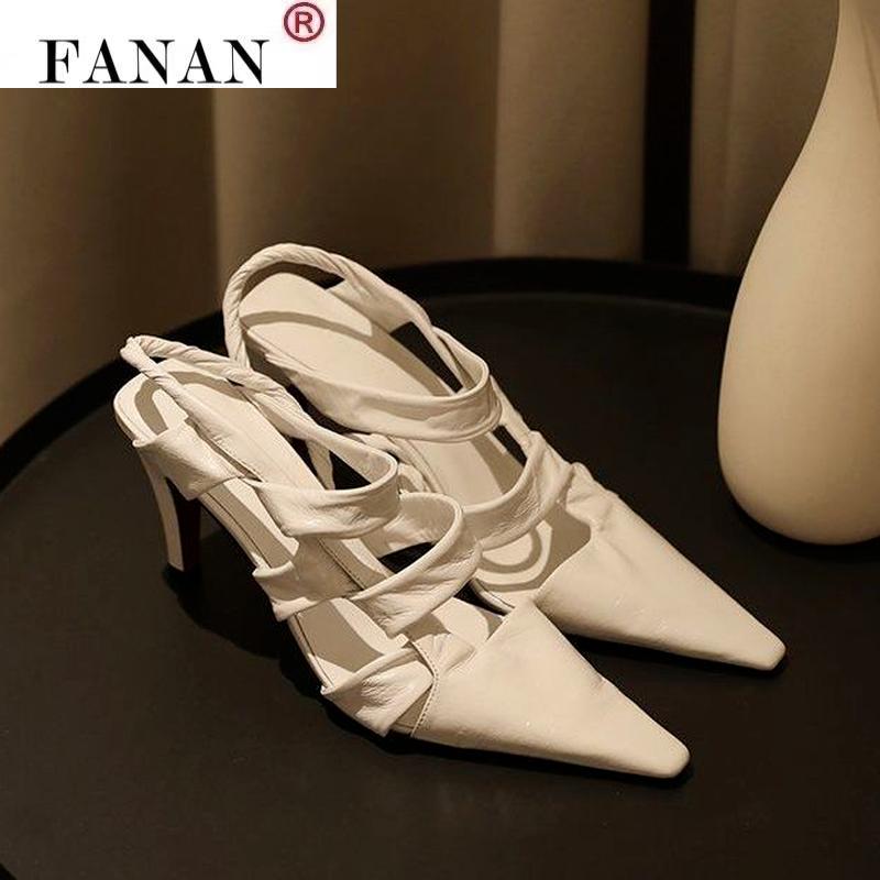 

Sandals 2021 Summer Women Pointed Set Foot Fashion Women's Solid Color Casual Shoes For Sexy Stiletto Heels, Black