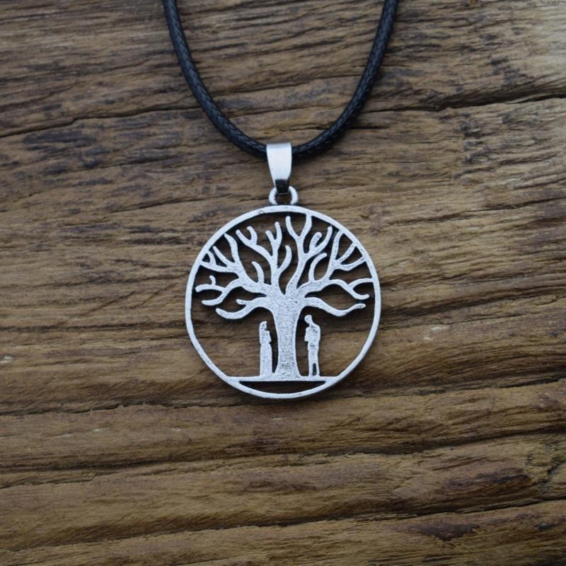 

Pendant Necklaces 12pcs Creative Gift Man And Woman Under The Tree Necklace Of Life Jewelry