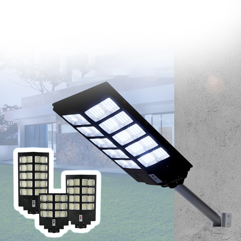 

Solar Street Light Lamps Outdoor Led Lighting with Motion Sensor, IP66 Waterproof Dusk to Dawn Lights crestech168