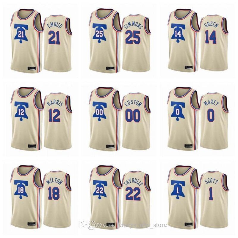 

basketball jerseys philadelphia 76ers ben simmons joel embiid tobias harris danny green any player pressing custom jerseys, Black;red