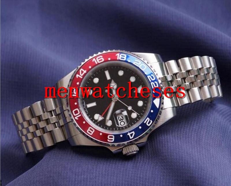 

Mens watch Wristwatch Blue Black Ceramic Bezel Stainless Steel Watchee 116710 Automatic GMT Movement Limited Watche Jubilee Master, Slivery;brown