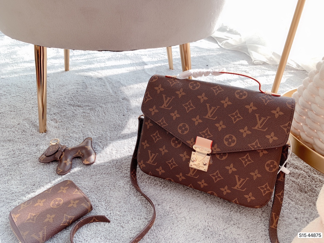 

lv LOUIS BAG VITTON POCHETTE METIS Designer Handbags Women's Messenger Bags Female Luxury Shoulder Bag Michael Cro, Red;black