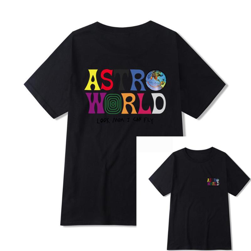 

Men's T-Shirts Fashion Travis Scotts ASTROWORLD T Shirts Print Graphic Hip Hop Men Women Summer Cotton Shirt Oversized Streetwear Boy Top, Sku-9