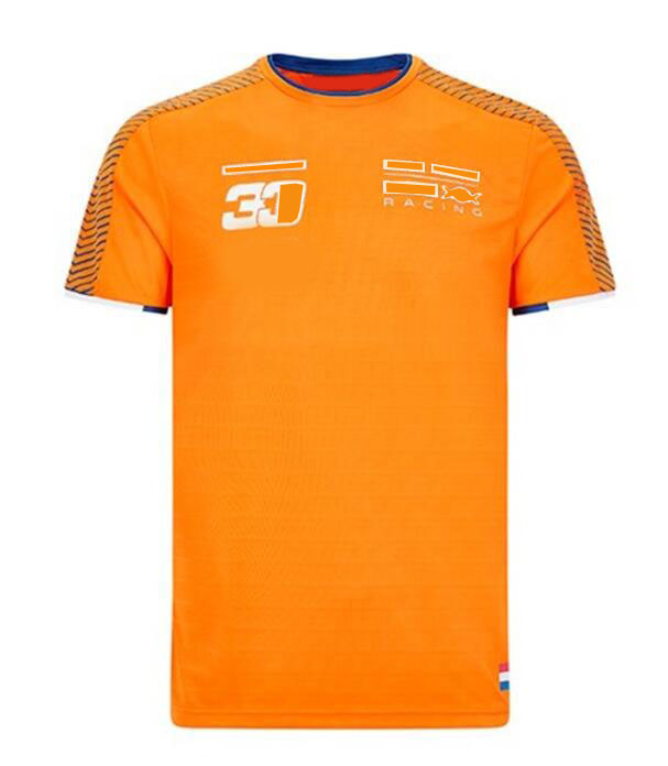 

F1 racing car suit team uniform short sleeve polyester quick-drying round neck T-shirt can be customized