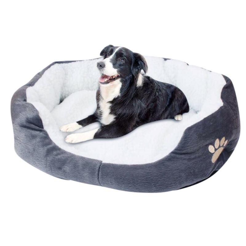 

Kennels & Pens Pet Dog Bed Plush Warm Sleeping Couch Pets Mat With Removable Cover For Dogs Cats P7Ding, Blue s