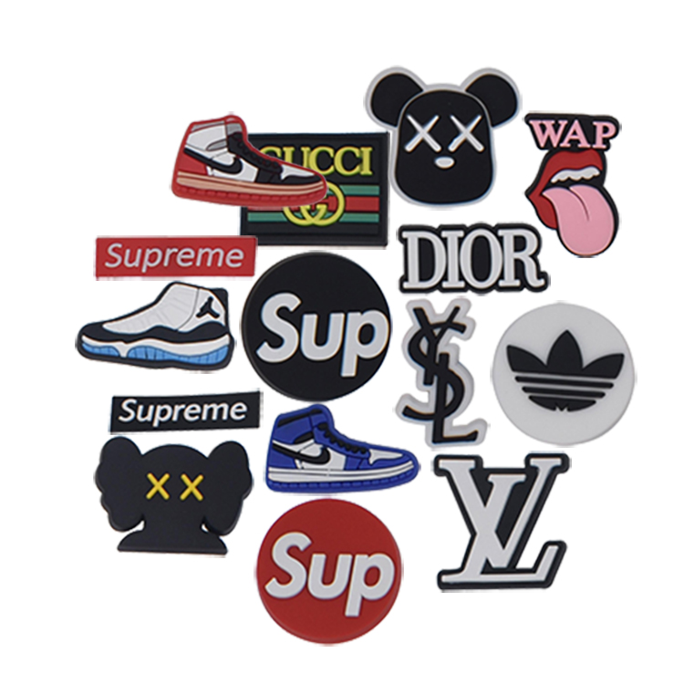 

sport shoe shape Croc charms pvc soft rubber shoes charms Clog buckle jibz xmas birthday gift
