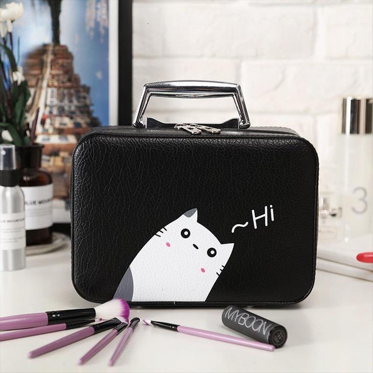 

professional women makeup organizer travel cosmetic bag beauty case for make up ladys storage nail tool box suitcases
