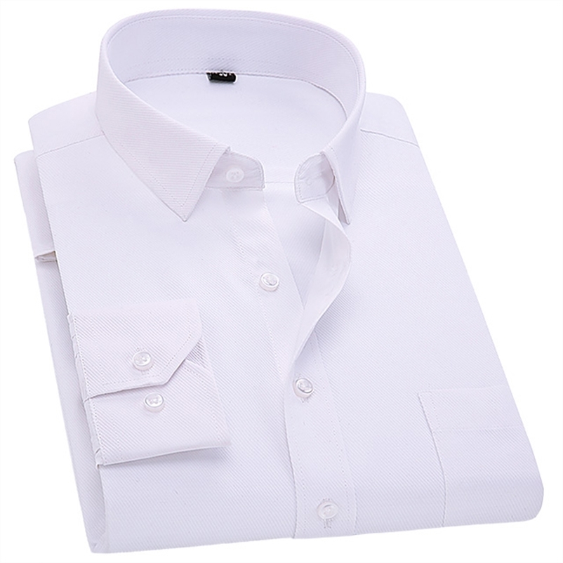 

Arrival Brand Men's Fashion Clothes Mens Solid Color Turn-Down Collar Formal Shirts Men's Long Sleeve Dress Shirts For Men 210708, 1405