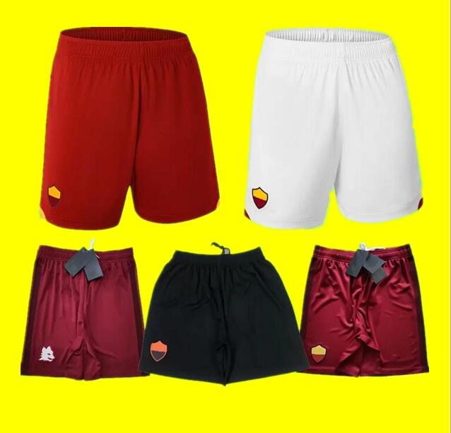 

rome 21 22 roma soccer shorts Adult mens 2021 2022 home away third fourth ABRAHAM SHOMURODOV VERETOUT ZANIOLO SPINAZZOLA IBANEZ M.VINA football pants, Black;red