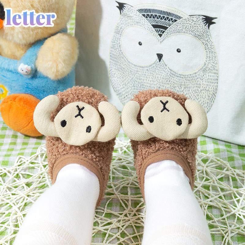 

First Walkers Baby Non-slip Shoes Bottom Floor Socks Cartoon Doll Toddler Autumn And Winter