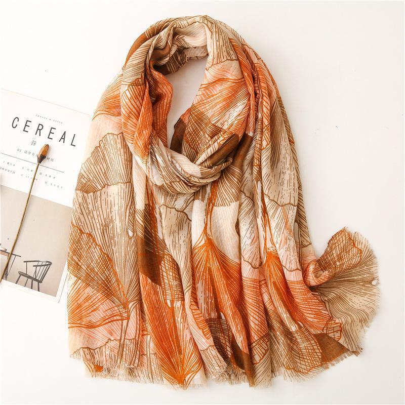 

Scarves Floral Print Viscose Cotton Women Scarf Fringes Hijab Shawl Fashion Muslim Hijabs Soft Turban 10pcs/lot, Blue;gray