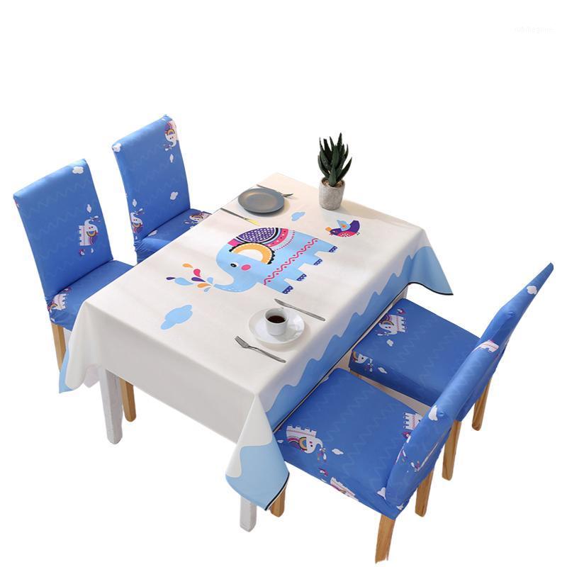 

Arrival Home Table Cloth Chair Cover, Cartoon Animal Printed Decorative Tablecloth Protection For Dining Room Covers