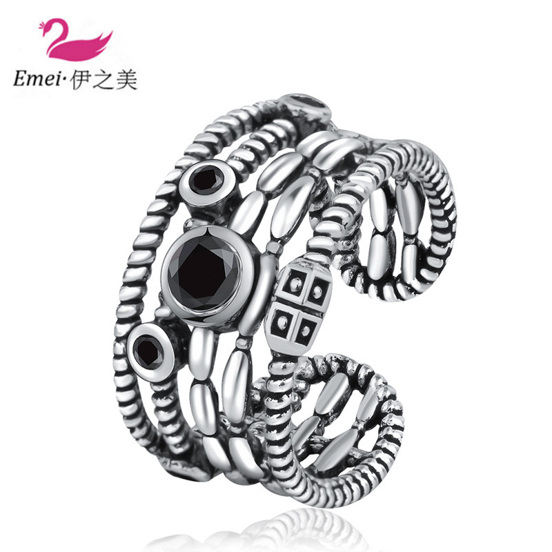 

ring i korean thai silver , female mahua index finger adjustable three