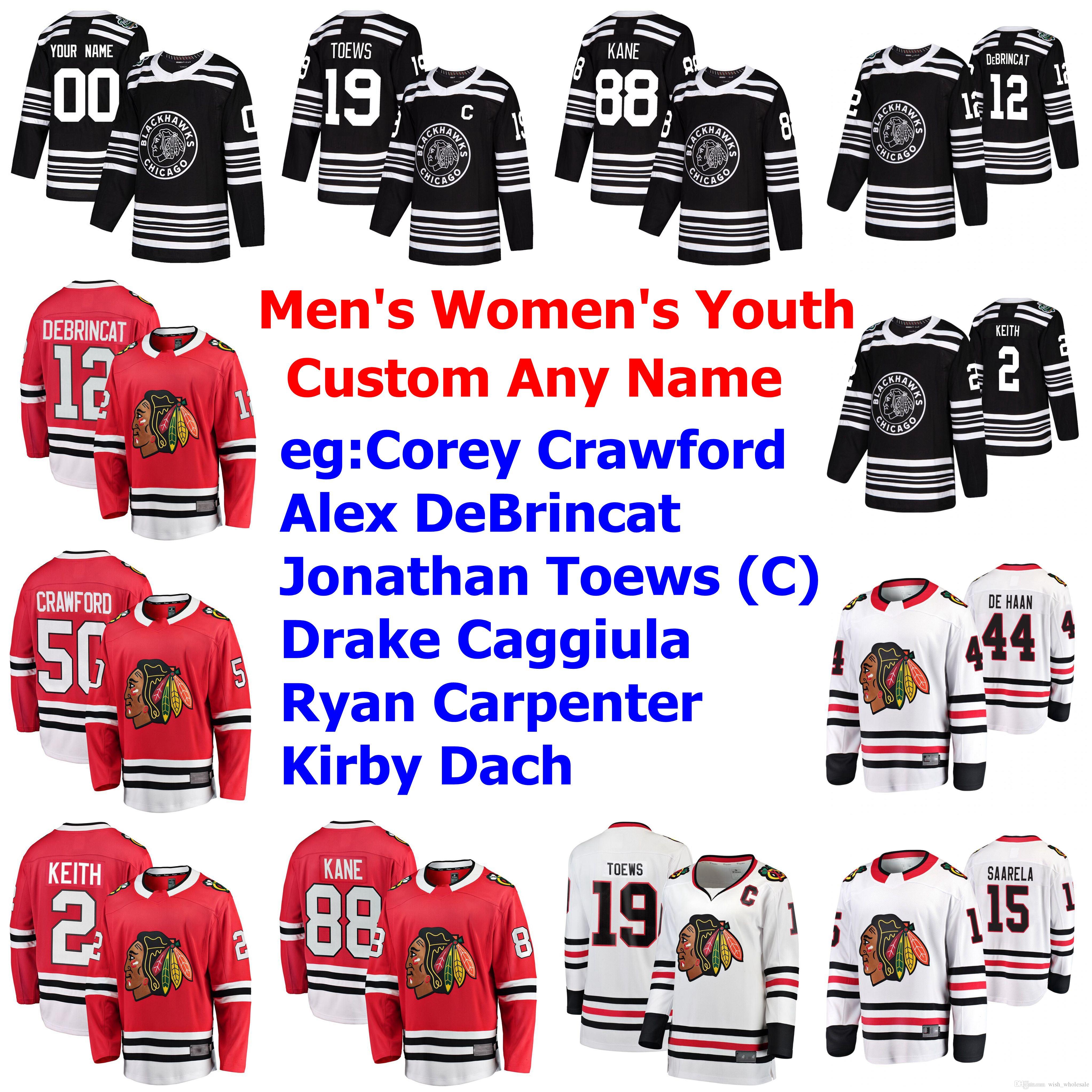 

Chicago Blackhawks Ice Hockey Jerseys Womens Olli Maatta Jersey Brent Seabrook Robin Lehner Patrick Kane Jonathan Toews Custom Stitched, Black;red