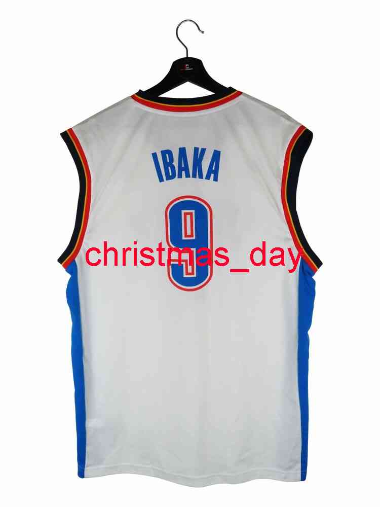 

100% Stitched Serge Ibaka Jersey Mens Women Youth Custom Number name Jerseys XS-6XL, White