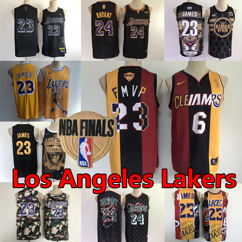 

Los Angeles Lakers Basketball Jerseys 23 LeBron James 24 Kobe Bryant nba jersey men 6 LeBron James, Huren