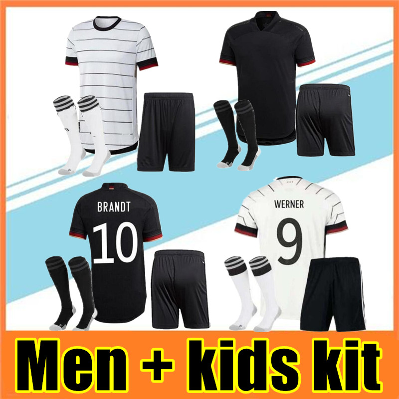 

Allemagne 20/21 Soccer Jerseys Home Away jersey 2021 Hummels Kroos Draxler Reus Muller Getze Coupe de football Europe Chemises Uniformes Hommes + Enfants kit