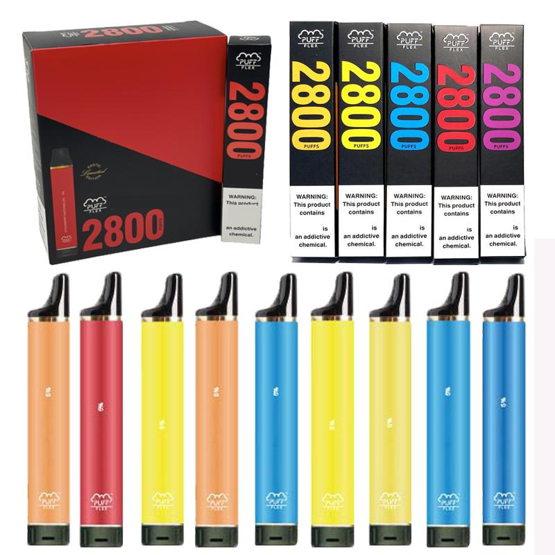 

Puff Flex Disposable Pod Vape disposables vapes OEM ODM e cigarettes Pods 1500mAh Battery 2800 puffs Prefilled Bar Plus vaporizer vapor