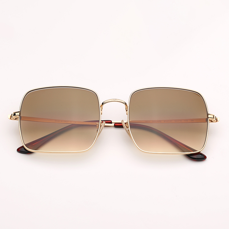 

Fashion Square Sunglasses Mens Metal Hinge Sunglass Vintage Sun Glasses Eyeware Woman Man UV Protection Lenses with top quality leather case