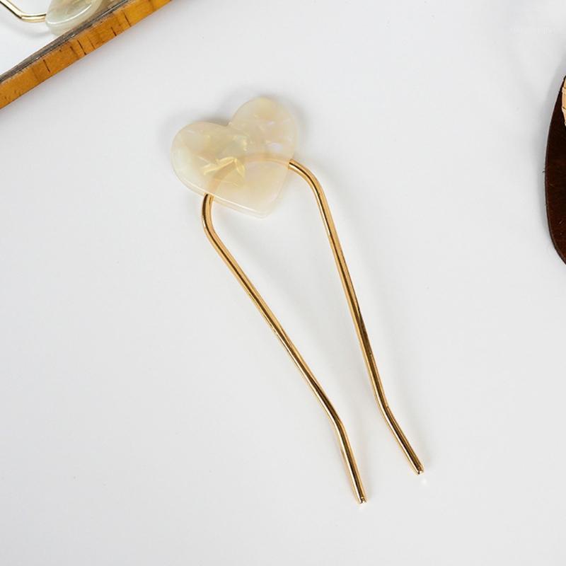 

Hair Clips & Barrettes Women Metal Fork Glitter Star Heart Updo Hairpin Stick Chignon Pin C1FE, Golden;silver