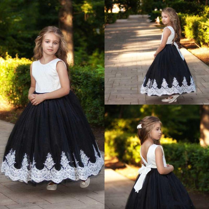 

Girl's Dresses Puffy Girls Dress For Wedding Tea Length Little Princess Birthday Party Pageant Gown Pography Kid Size 1-14Y, Same as picture