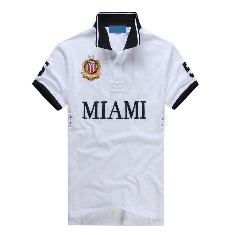 

Classic 2021 Summer Retro Polo Shirt USA American Flag Brand Polos Men Short Sleeve Sport Polo shirts Man Coat Drop -XXL