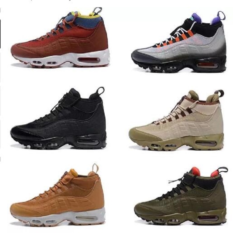 

2022 Running Shoes Mens Sneakerboot Black Army Green Greedy Red Designer men High Sports Trainer Sneakers 7-12 Shoe, # 22