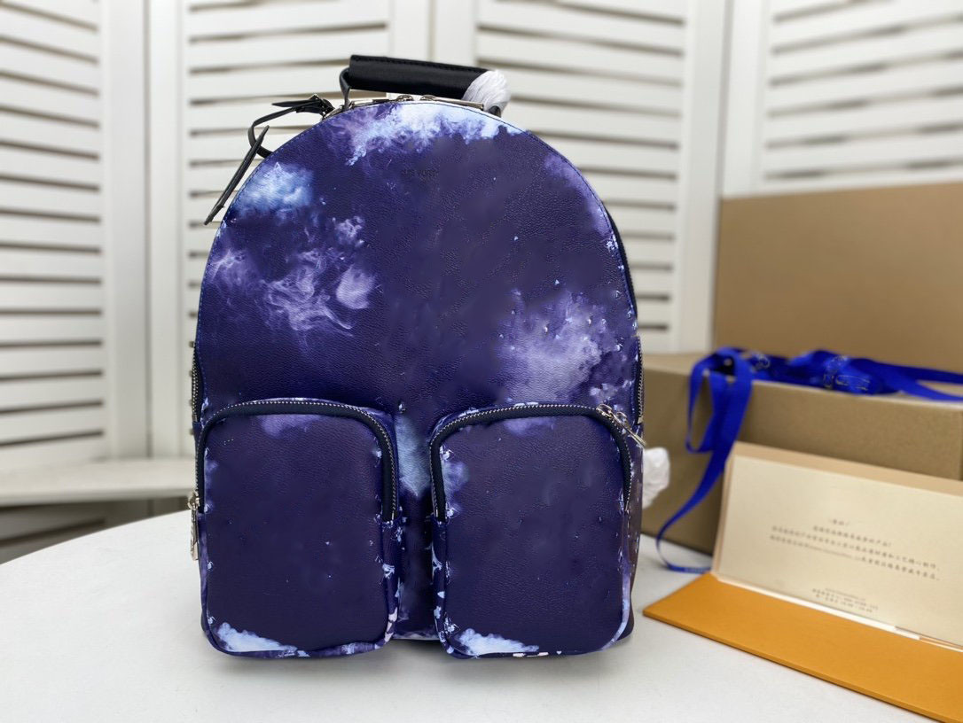 

Designer Luxury Clouds Multi Pocket Blue M45441 New Backpack Bag Size:30x40x20CM