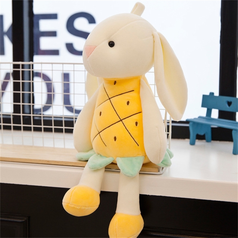 

Flower Pink Rabbit Plush Doll elastic super soft rabbit toy hanging doll gift