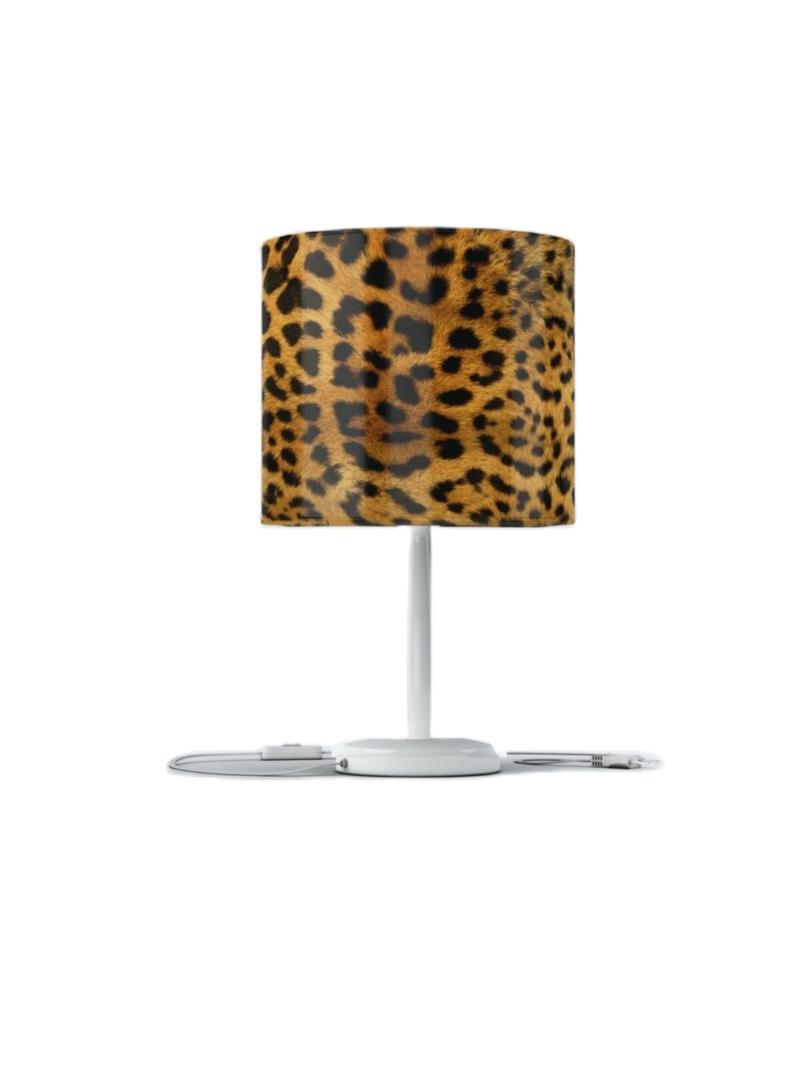 

Lamp Covers & Shades Leopard Patterned Fabric Headboard Living Room Modern Lampshade Nordic Style Cloth Light Shade Print Bedroom Table