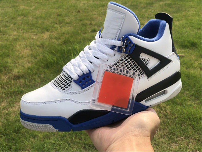 

2021 Release Exclusive Motorsports 4 4s Basketball Shoes UNIVISITY BLUE BLACK WHITE Mens Womens Running Trainers Sneakers Sports Size 36-46 Come With Box, #2