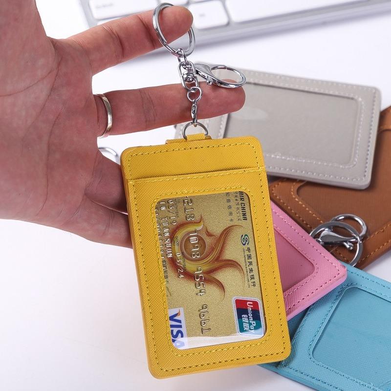 

Card Holders 1PC Small Wallet Credit Multi-Card Case PU Leather Function Ultra-Thin ID Bank Holder Badge Cover Bag, Random color 1pcs